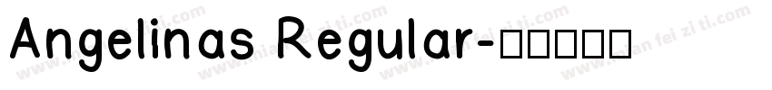 Angelinas Regular字体转换